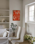 Typografie Poster modern Orange – More Vibes
