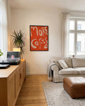 Typografie Poster modern Orange – More Vibes