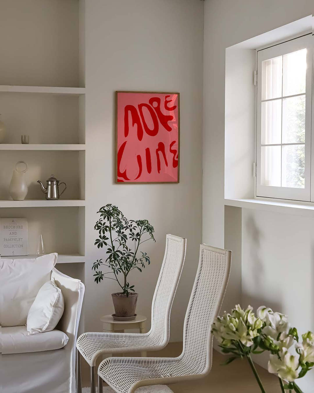 Typografie Poster modern Pink – More Wins