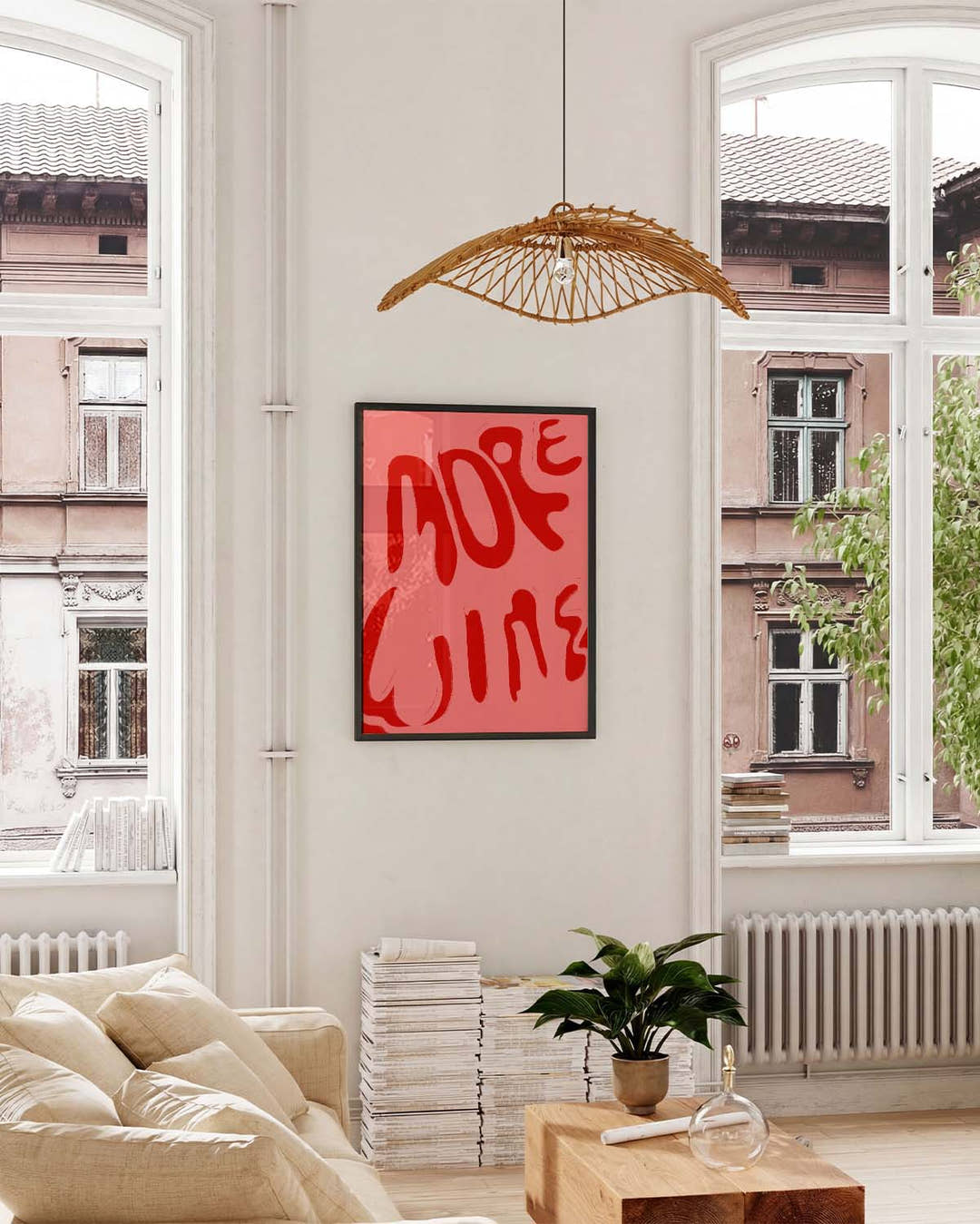 Typografie Poster modern Pink – More Wins