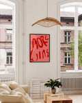 Typografie Poster modern Pink – More Wins