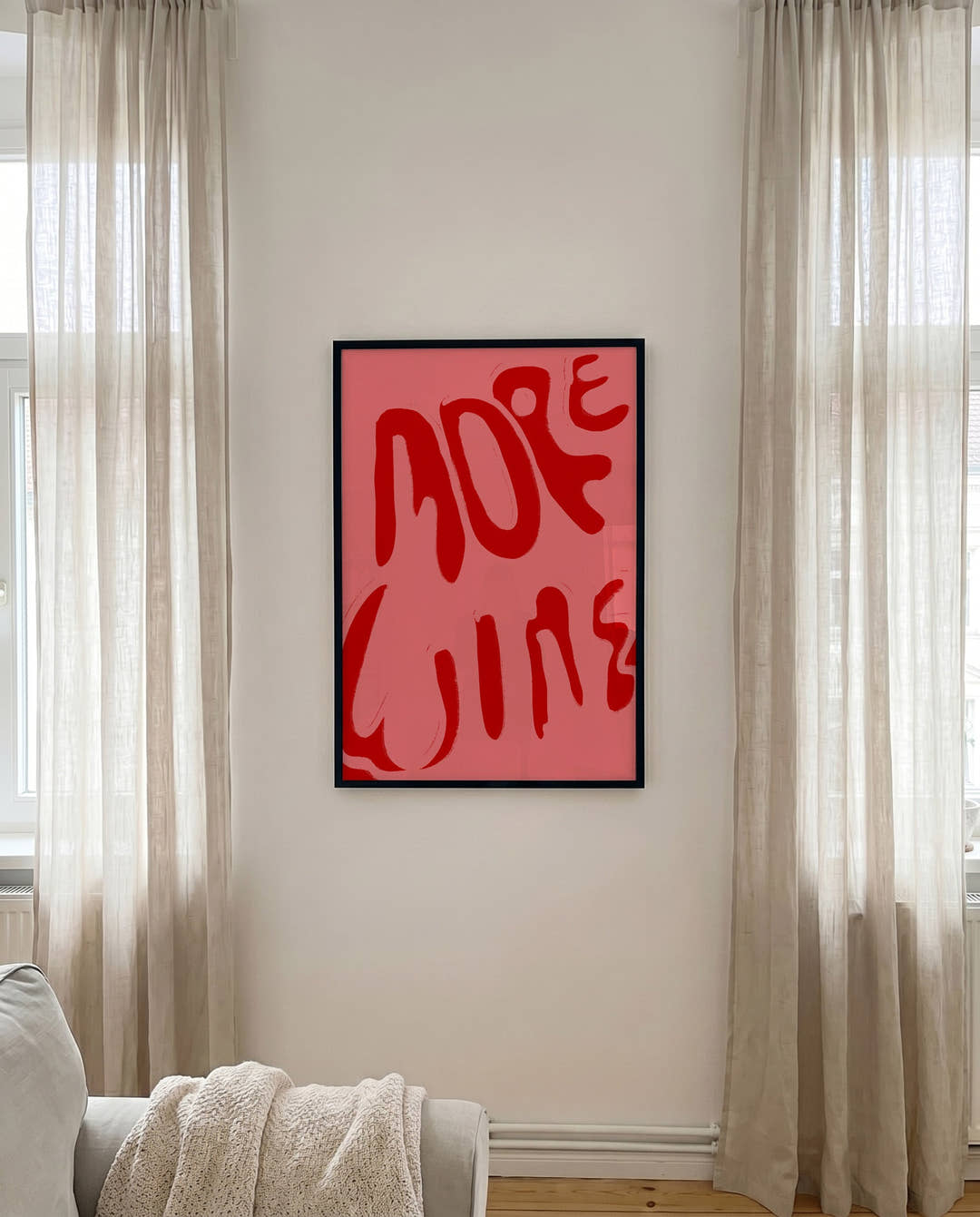 Typografie Poster modern Pink – More Wins