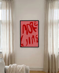 Typografie Poster modern Pink – More Wins
