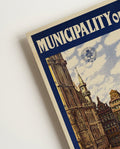 Vintage Brüssel Belgien Poster – Municipality of Brussels