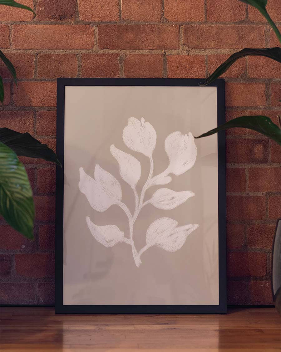 Botanisches Poster minimalistisch – Neutral Botanical
