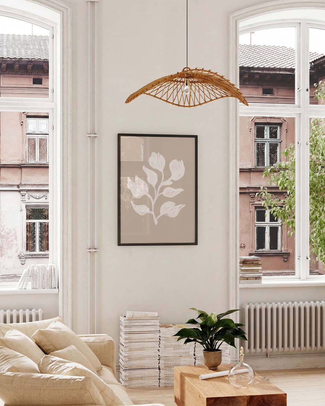 Botanisches Poster minimalistisch – Neutral Botanical