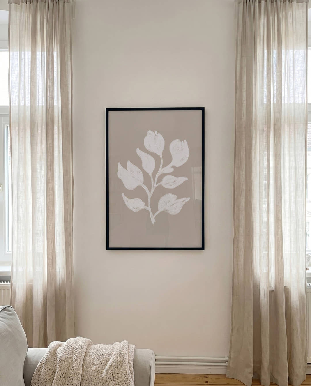 Botanisches Poster minimalistisch – Neutral Botanical