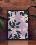 Florales Nacht Poster modern – Night Leaves