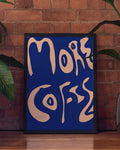 Typografie Poster modern Blau – Nope