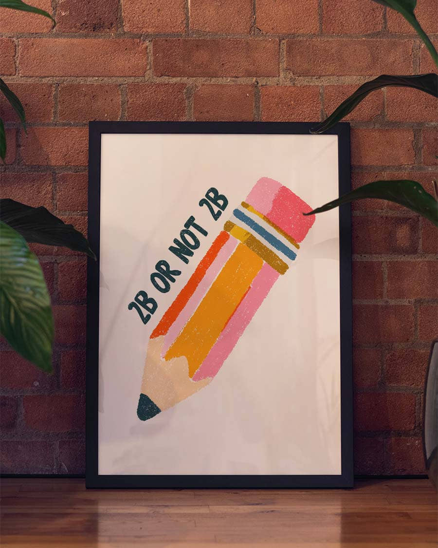 Typografie Zitat Poster – To Be Or Not To Be