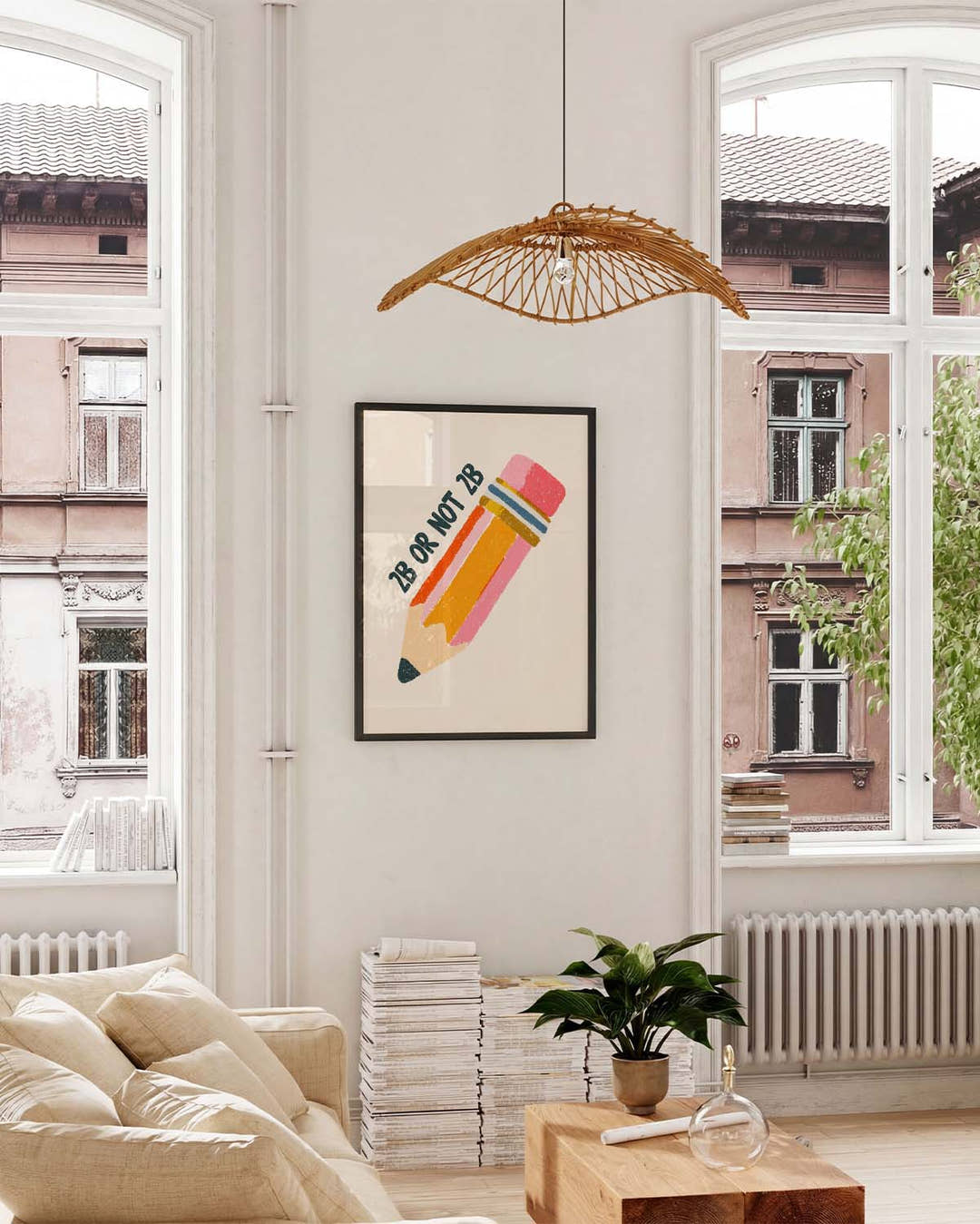 Typografie Zitat Poster – To Be Or Not To Be