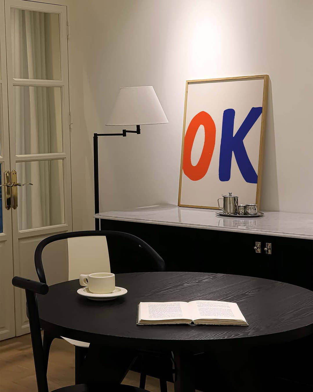 Typografie Poster minimalistisch – OK Statements