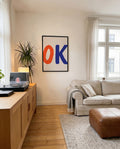 Typografie Poster minimalistisch – OK Statements