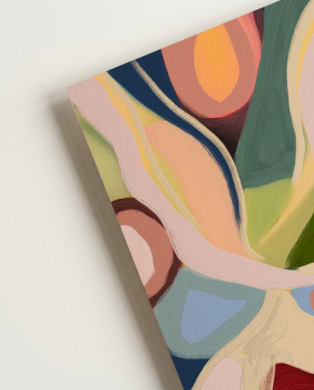 Abstraktes Pflanzen Poster modern – Organic Motion