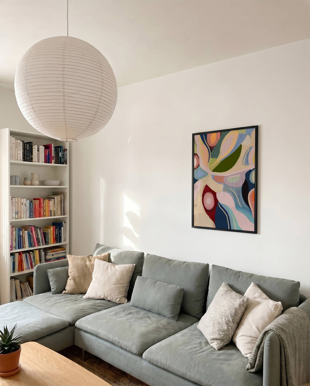 Abstraktes Pflanzen Poster modern – Organic Motion