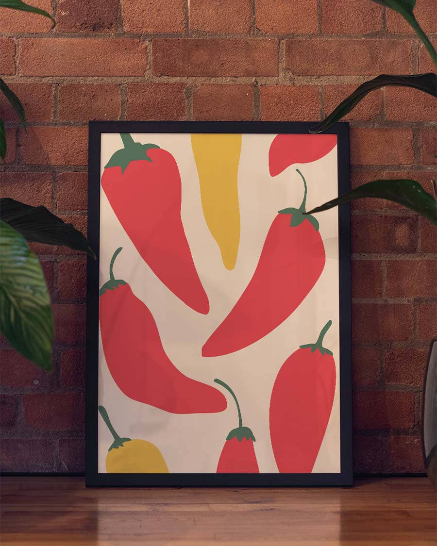 Paprika Poster modern – Organic Shapes