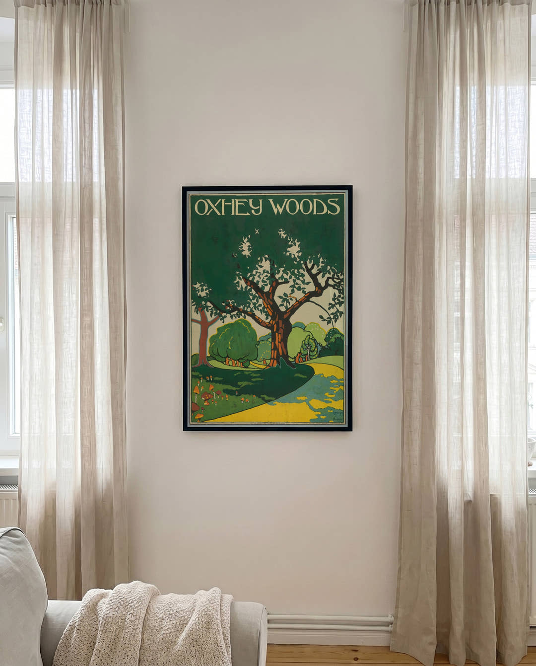 Vintage Natur Landschaft Poster – Oxley Woods