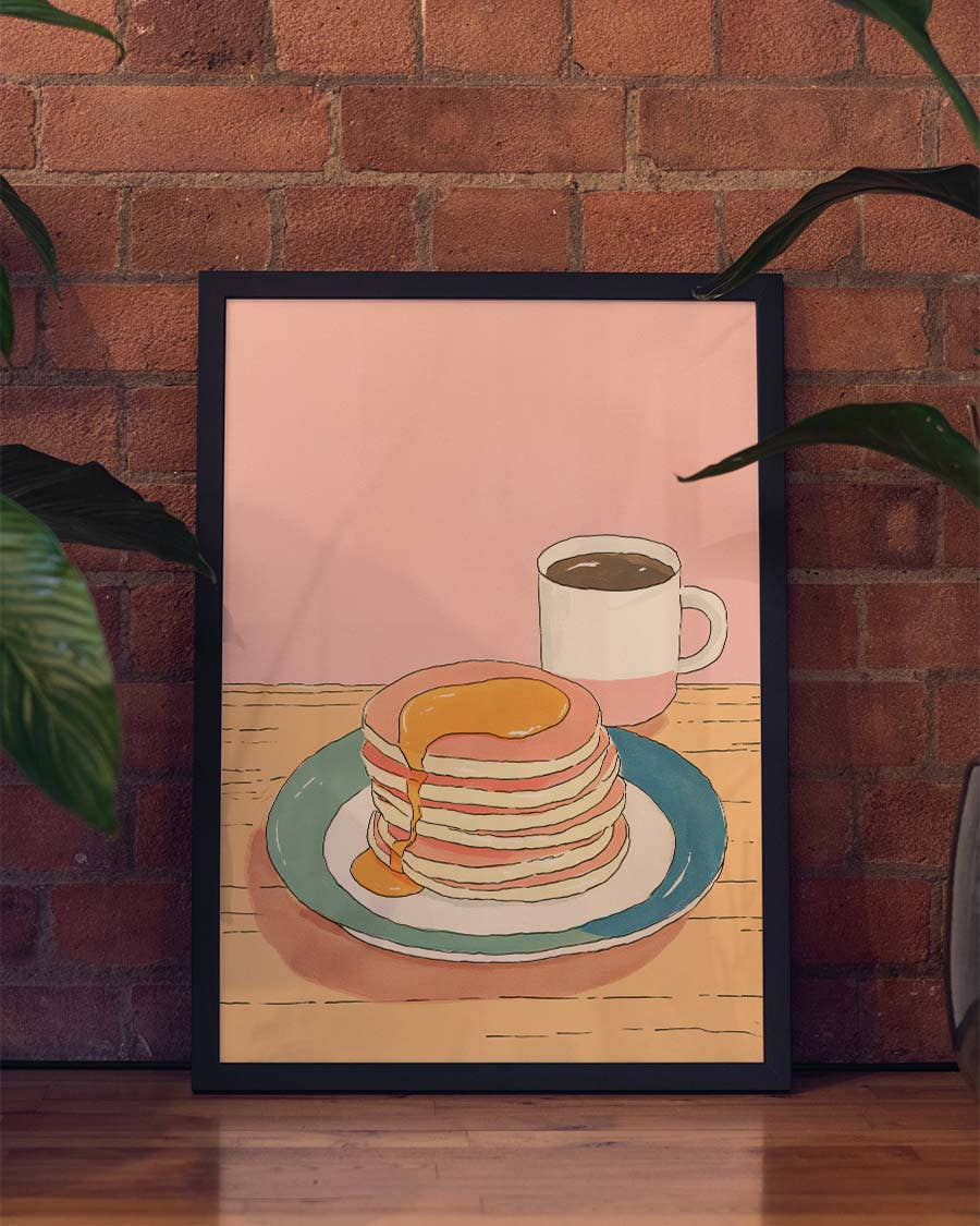 Pancake Poster modern Küche – Pancake Morning