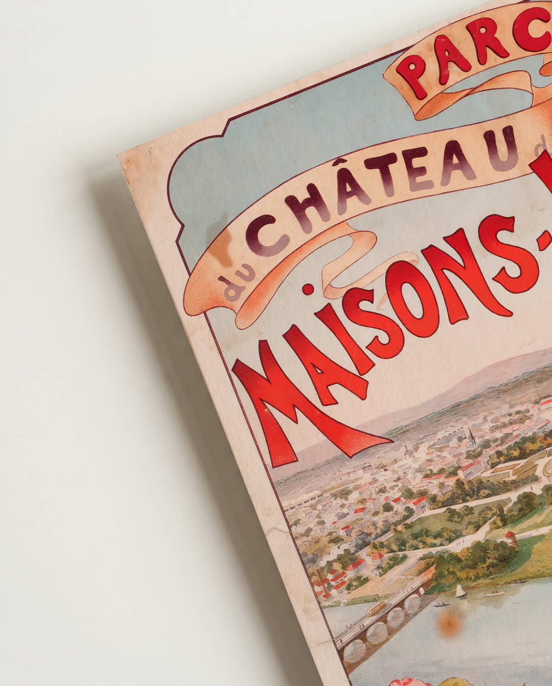 Vintage Frankreich Immobilien Poster – Parc Maisons Laffitte 1937