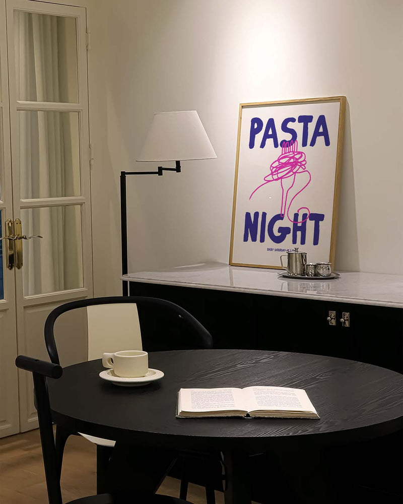 Pasta Poster modern Typografie – Pasta Night