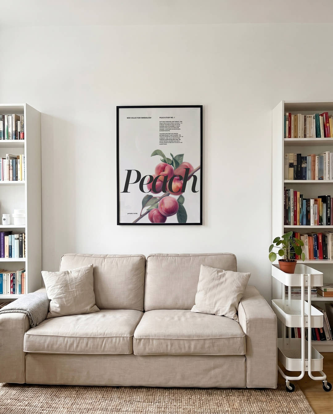 Peach | Modernes Botanical-Poster