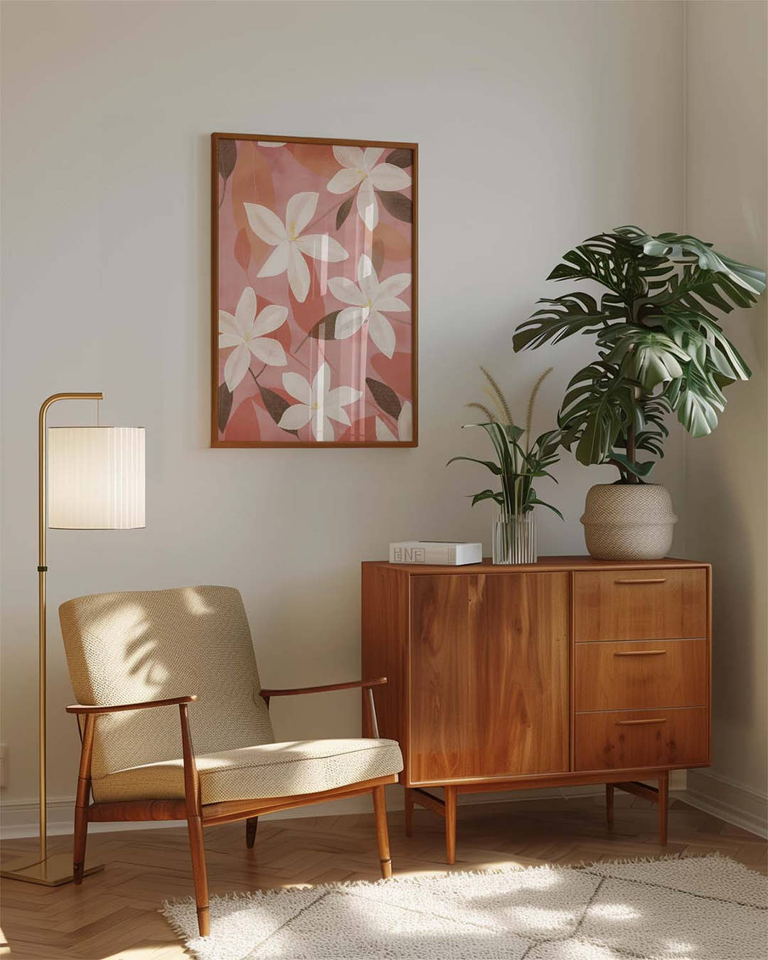 Pfirsich Blüten Poster modern – Peach Blossoms