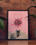 Surreales Poster modern – Pink Geometric Collage Art Print