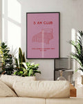 Schlafzimmer Poster modern Rosa – Pink Club