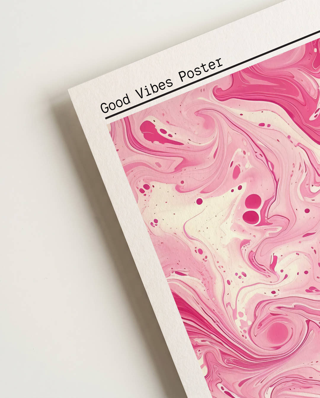 Rosa Marmor Poster abstrakt – Pink Marble Flow