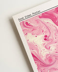 Rosa Marmor Poster abstrakt – Pink Marble Flow