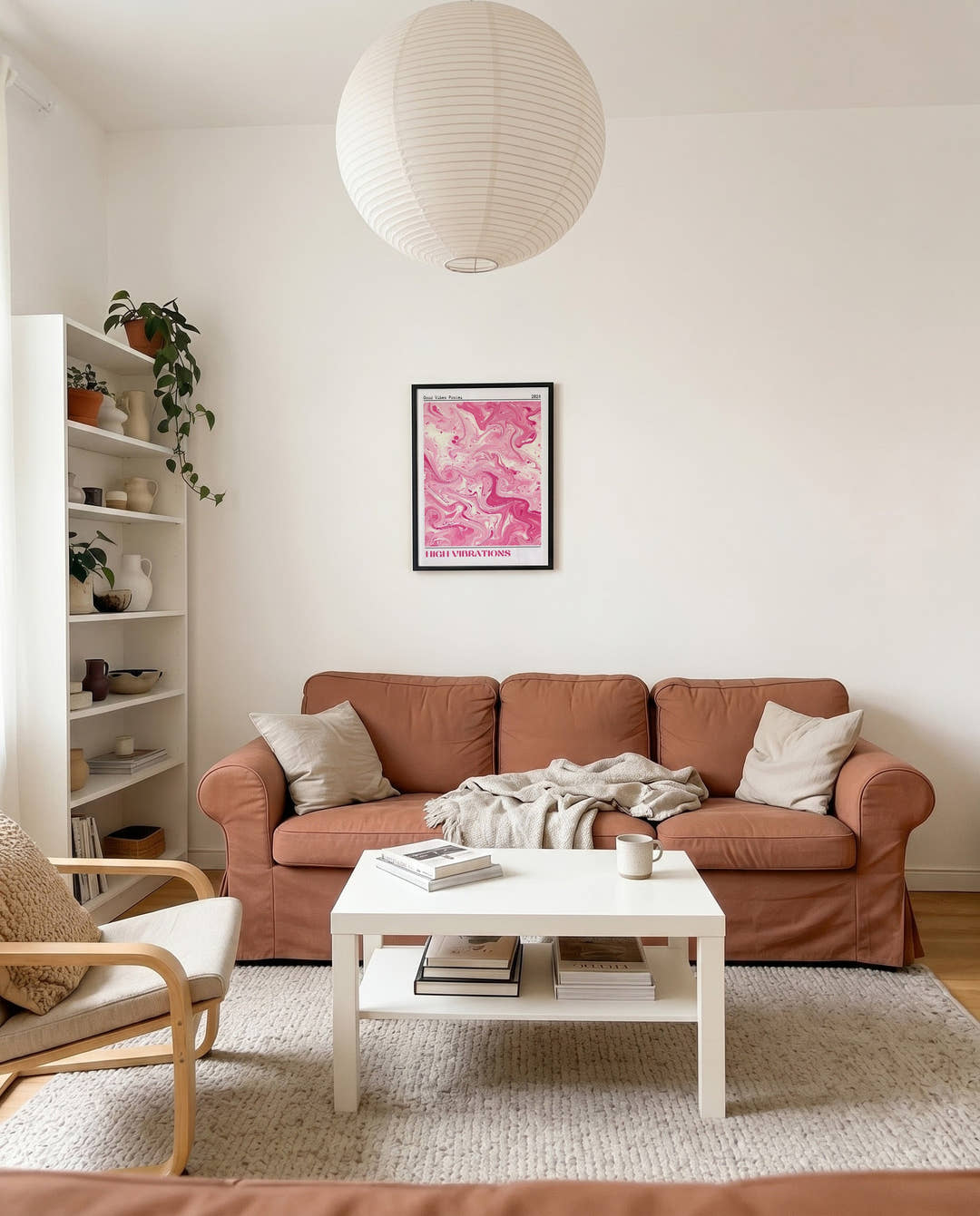 Rosa Marmor Poster abstrakt – Pink Marble Flow