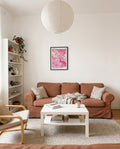 Rosa Marmor Poster abstrakt – Pink Marble Flow