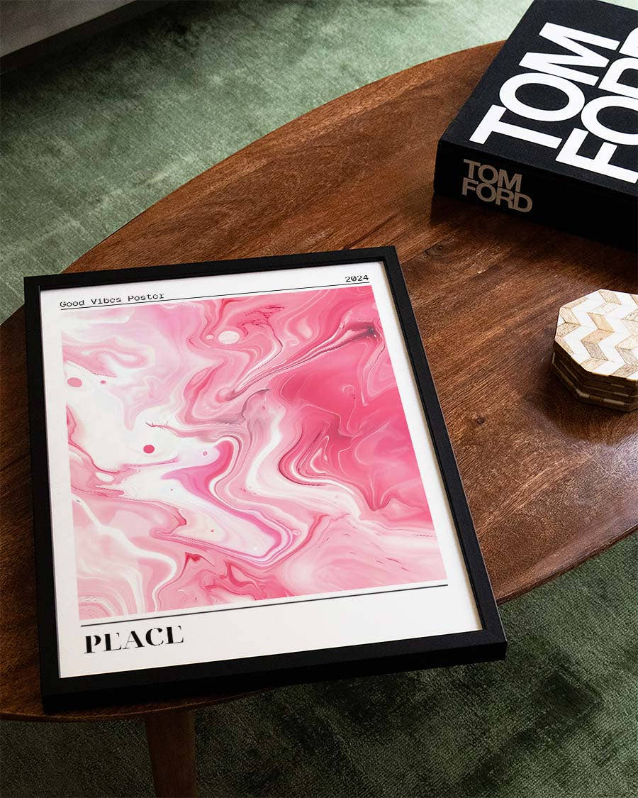 Helles Rosa Marmor Poster – Pink Marble Light