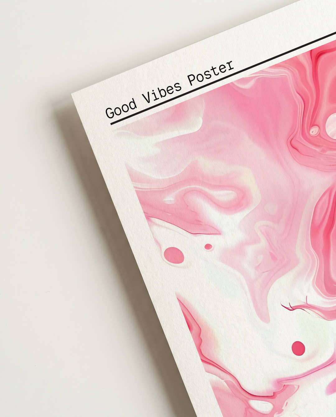 Helles Rosa Marmor Poster – Pink Marble Light