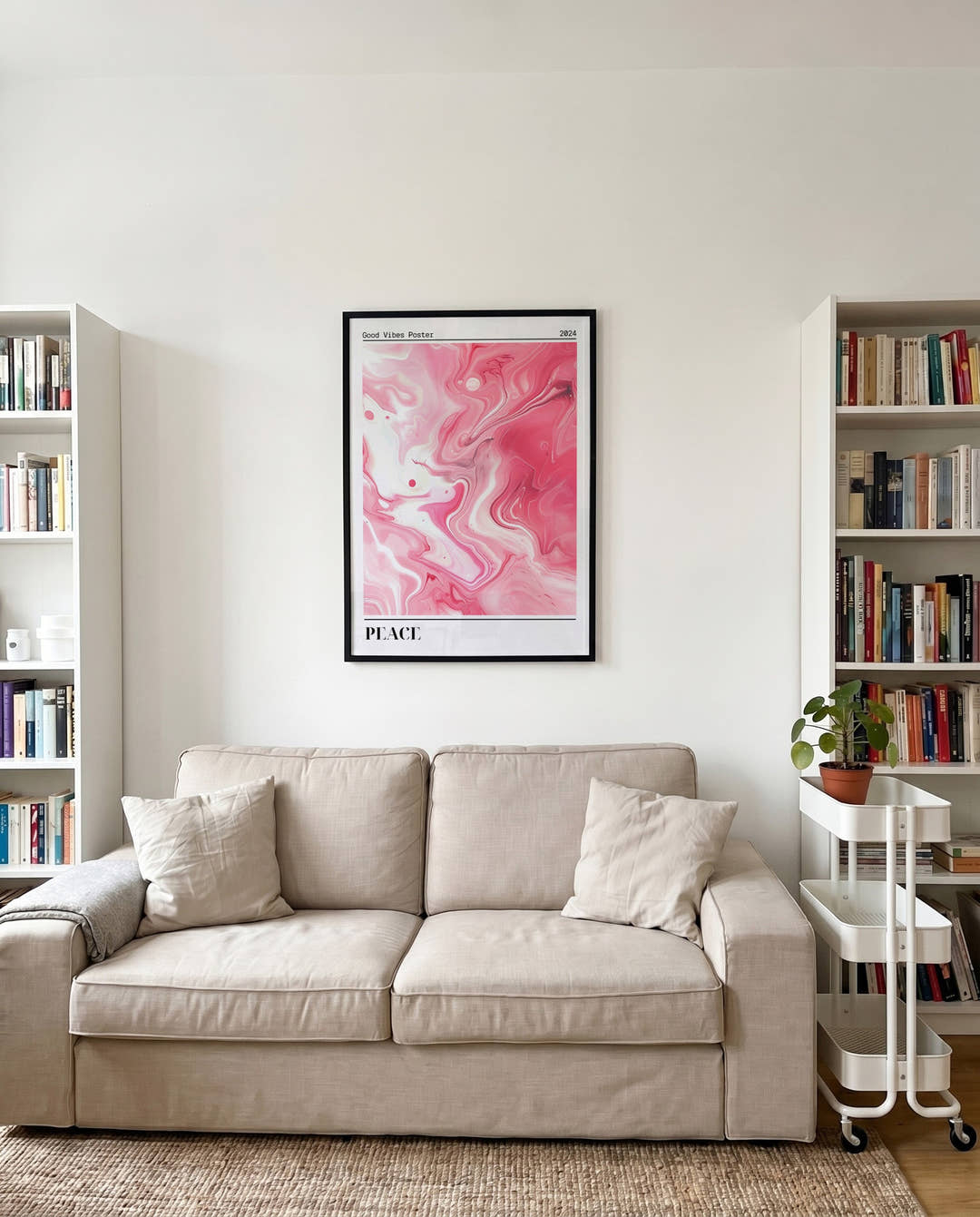 Helles Rosa Marmor Poster – Pink Marble Light
