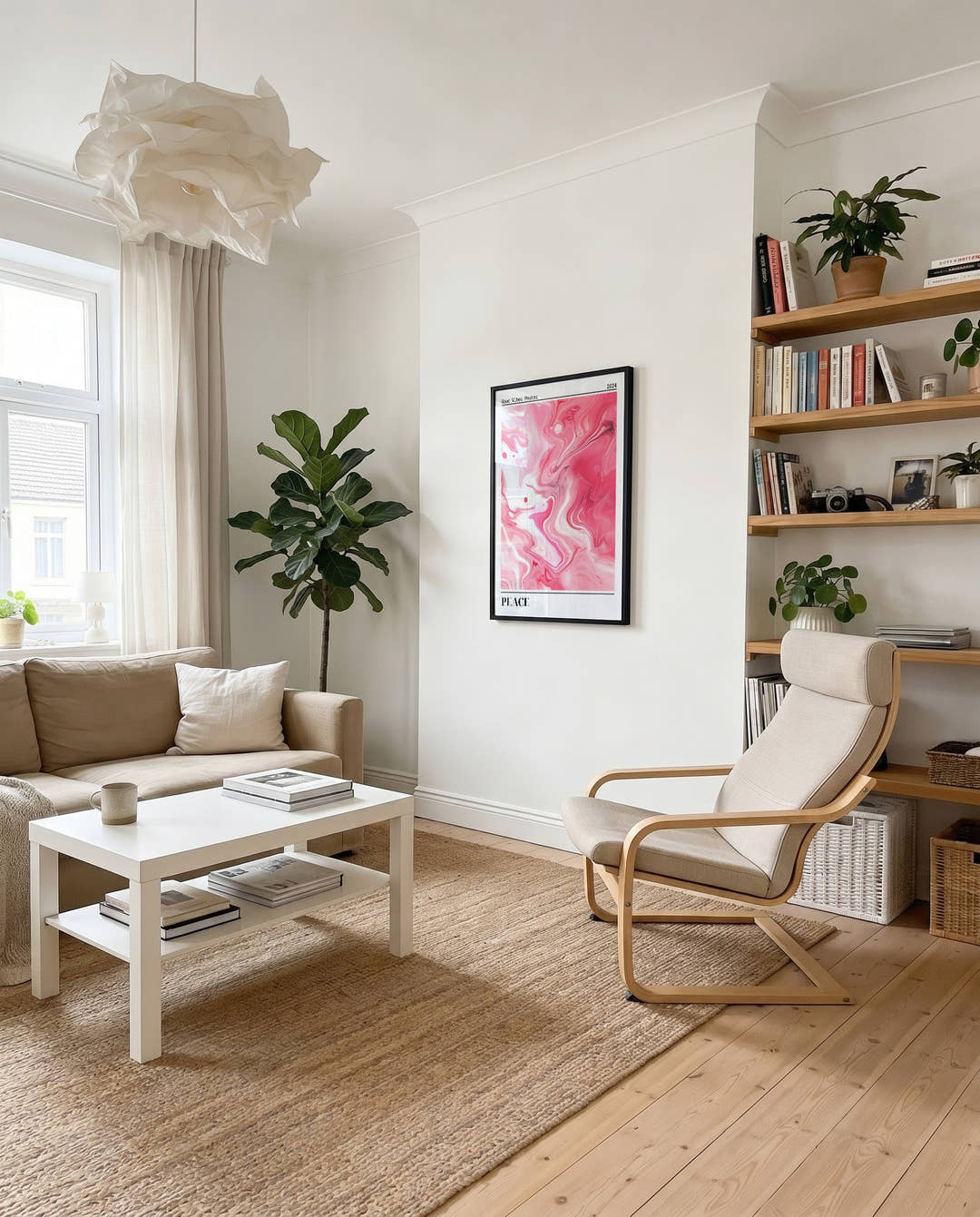 Helles Rosa Marmor Poster – Pink Marble Light