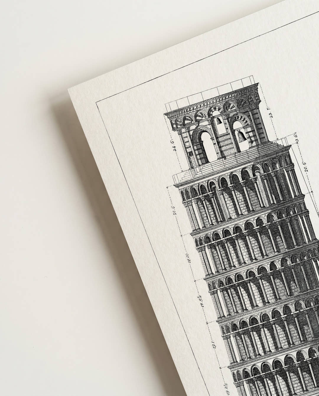 Pisa Architektur Fotografie Poster Schwarz Weiß – Architecture Study