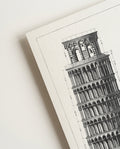 Pisa Architektur Fotografie Poster Schwarz Weiß – Architecture Study