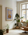Minimalistisches Pflanzen Poster modern – Potted Peace
