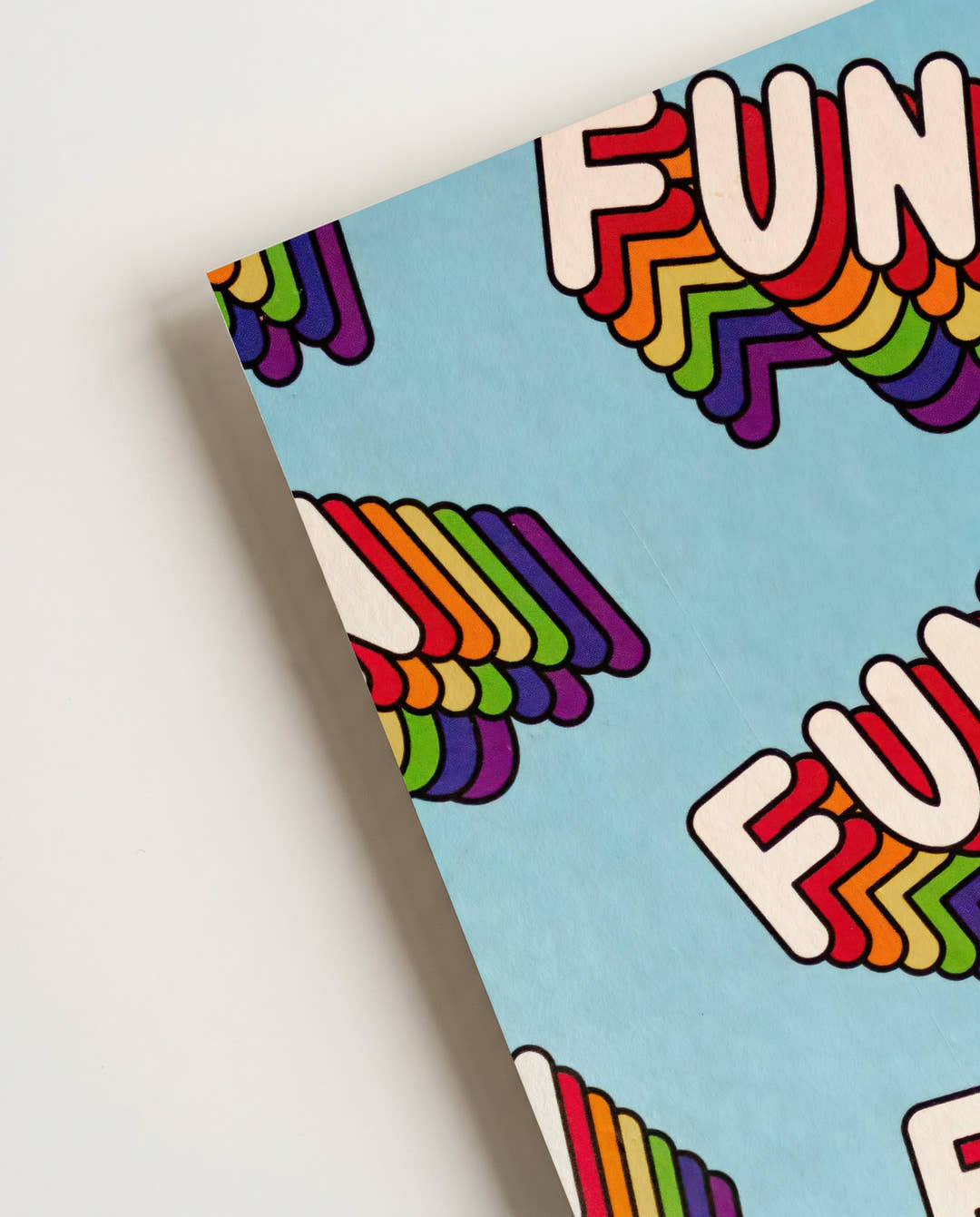 Retro Regenbogen Typografie Poster – Rainbow Fun Pattern