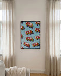 Retro Regenbogen Typografie Poster – Rainbow Fun Pattern