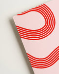 Abstraktes Linien Poster rot – Red Rhythm