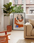 Figuratives Kunst Poster modern – Relaxed Pose