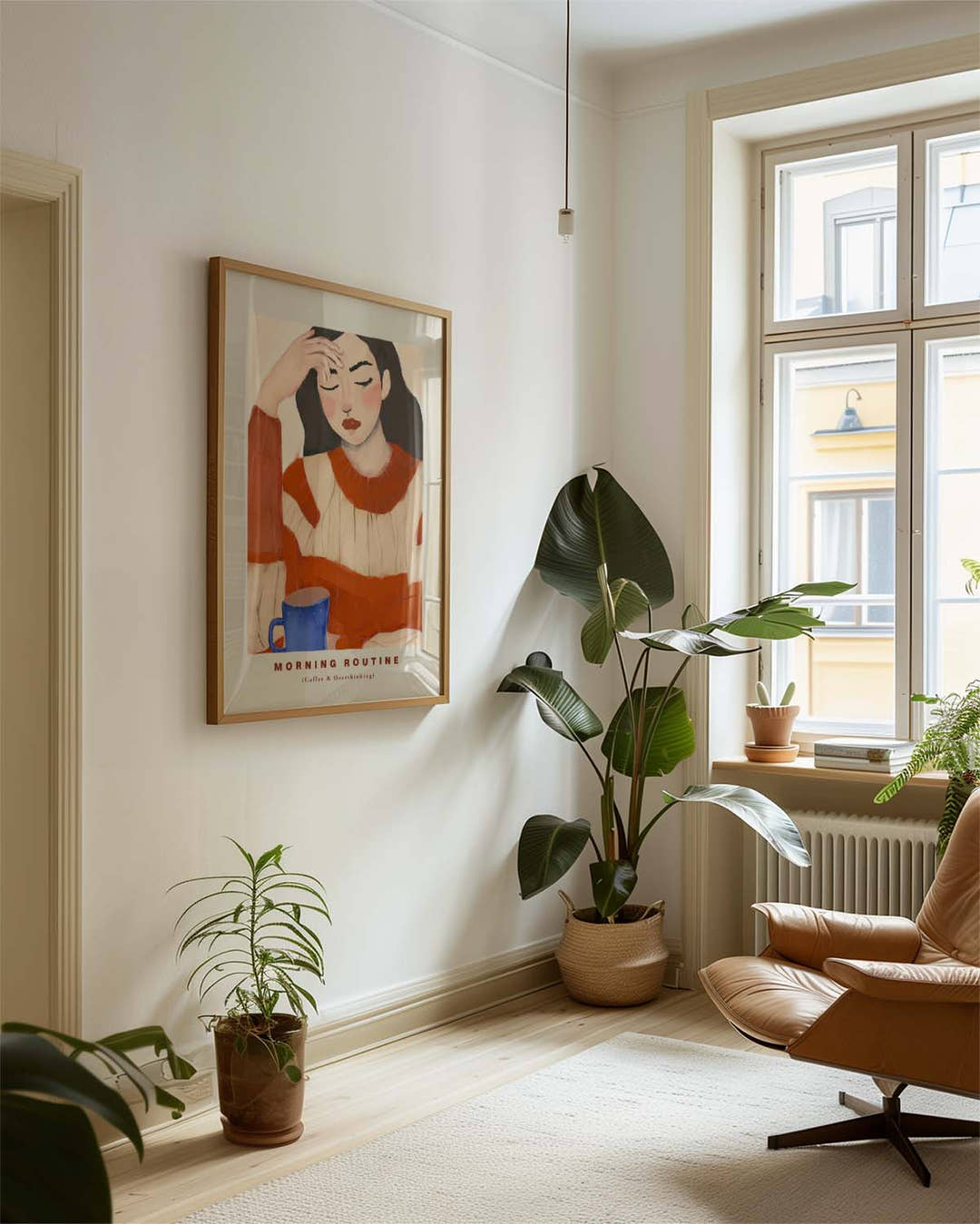 Figuratives Kunst Poster modern – Relaxed Pose