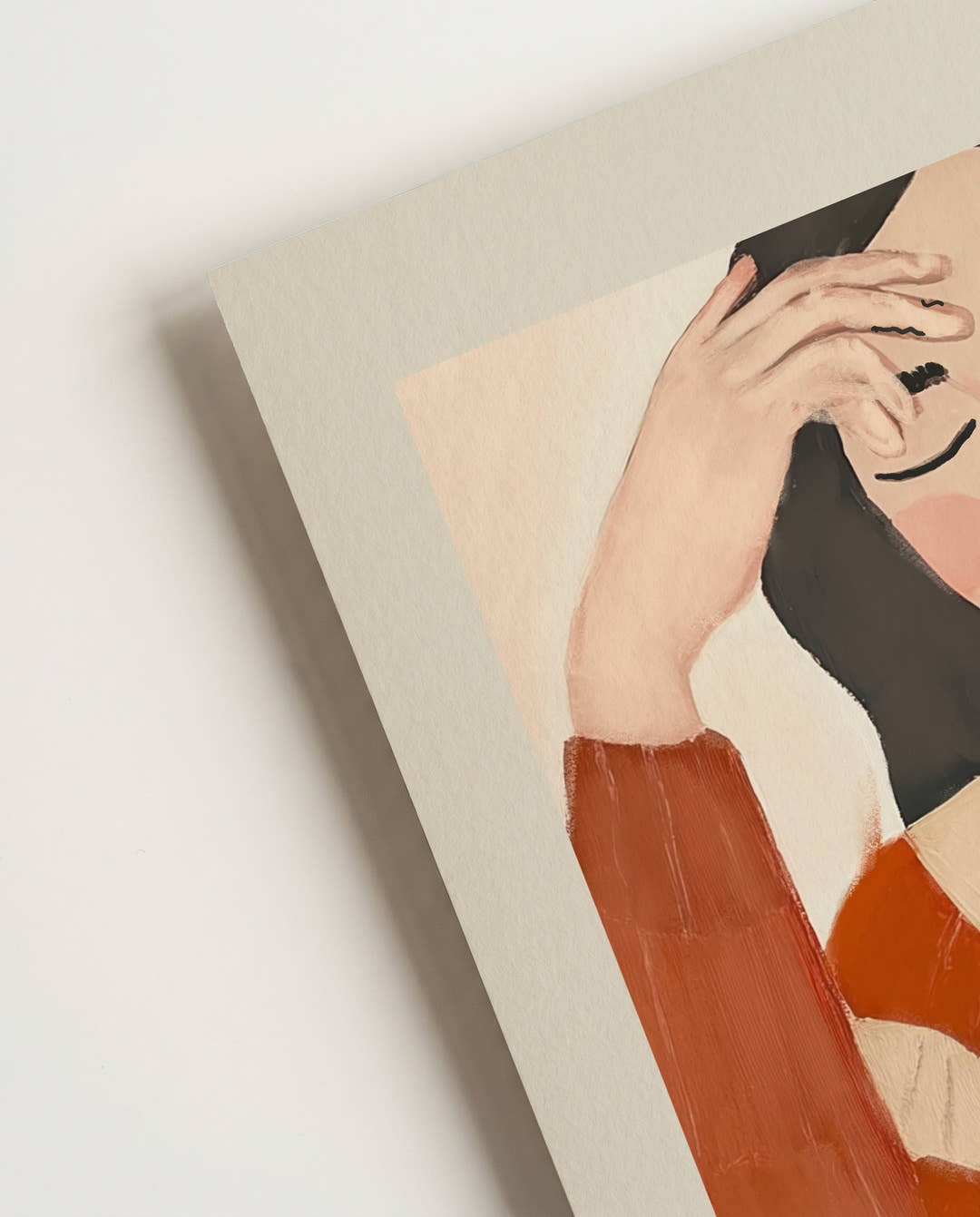Figuratives Kunst Poster modern – Relaxed Pose