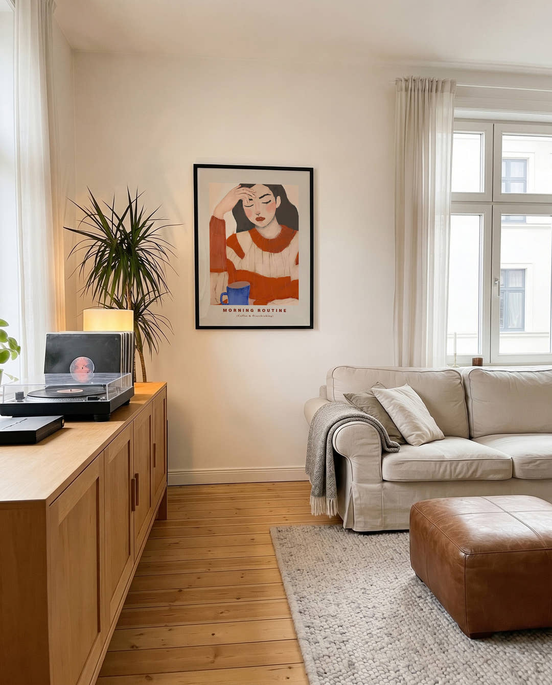 Figuratives Kunst Poster modern – Relaxed Pose