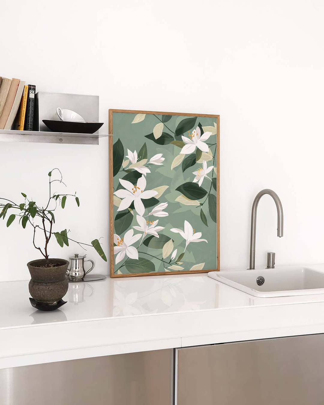Florales Muster Poster modern – Sage Florals