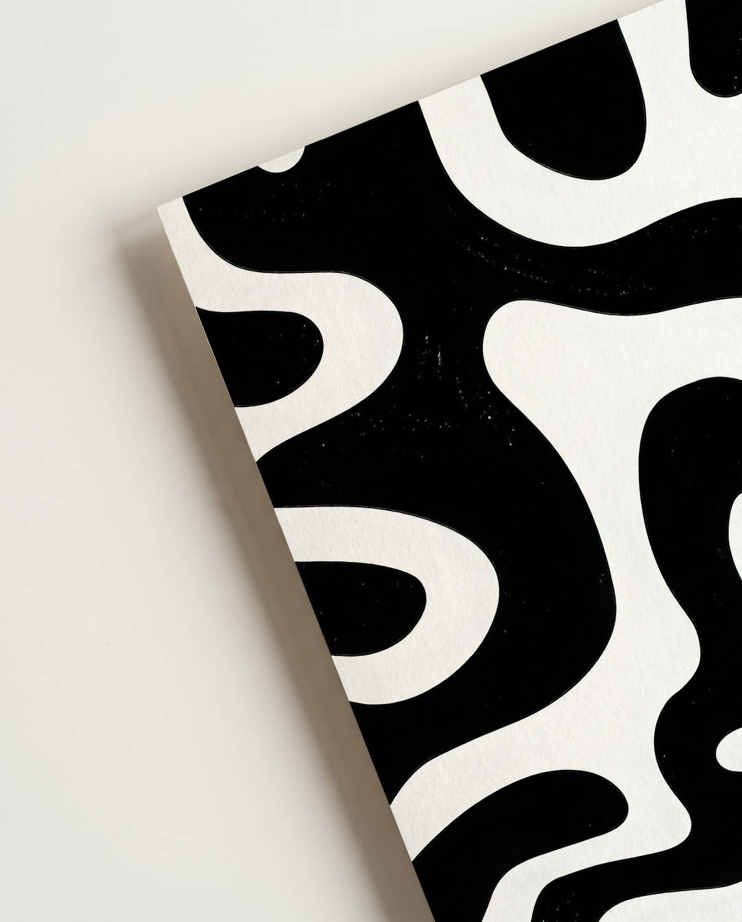 Modernes Schwarz Weiß Muster Poster – Silent Continuum