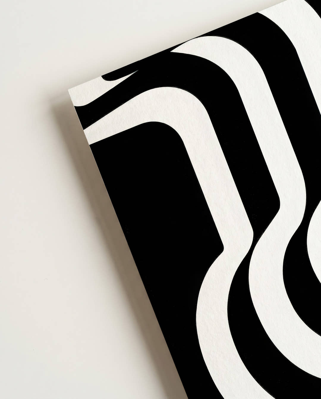 Geometrisches Schwarz Weiß Poster – Silent Geometry