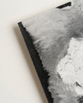 Abstraktes Schwarz Weiß Poster – Smoke Petal